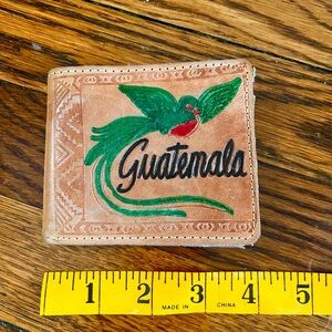 Guatemala Leather Wallet - Green and Brown